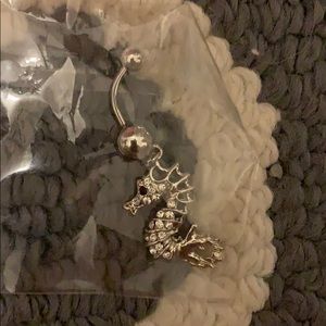 Seahorse belly ring